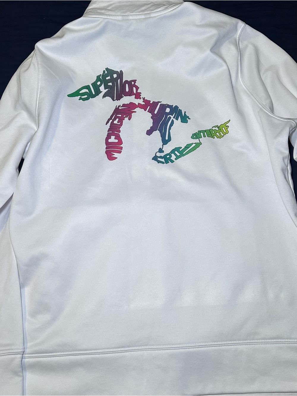 Sport-Tek White Ladies' Full-Zip Michigan lakes